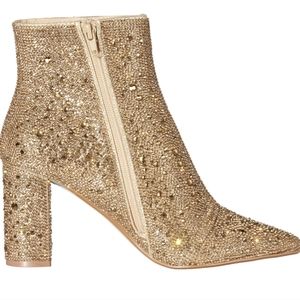 Betsy Johnson Gold glitter heels